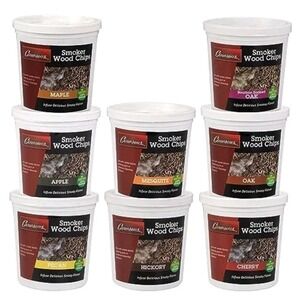 Camerons Wood Smoking Chips Variety Gift Set -‎ Set of 8 Pints (0.473176 L)